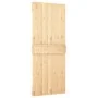 Puerta corredera con herrajes madera maciza de pino 90x210 cm by vidaXL, Doors - Ref: Foro24-3203024, Price: 196,49 €, Discou...