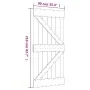 Puerta corredera con herrajes madera maciza de pino 90x210 cm by vidaXL, Doors - Ref: Foro24-3203024, Price: 196,49 €, Discou...