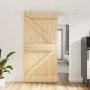 Puerta corredera con herrajes madera maciza de pino 100x210 cm de vidaXL, Puertas - Ref: Foro24-3203025, Precio: 238,25 €, De...