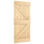 Puerta corredera con herrajes madera maciza de pino 100x210 cm de vidaXL, Puertas - Ref: Foro24-3203025, Precio: 238,25 €, De...