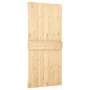 Puerta corredera con herrajes madera maciza de pino 100x210 cm de vidaXL, Puertas - Ref: Foro24-3203025, Precio: 238,25 €, De...