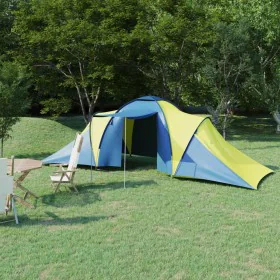 Tienda de campaña 6 personas azul y amarillo de vidaXL, Tiendas de campaña - Ref: Foro24-93185, Precio: 118,82 €, Descuento: %