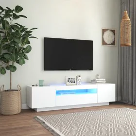 Mueble para TV con luces LED blanco 160x35x40 cm de vidaXL, Muebles TV - Ref: Foro24-804427, Precio: 104,25 €, Descuento: %