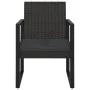 Juego de jardín con cojines 4 piezas ratán sintético negro de vidaXL, Sofás de exterior - Ref: Foro24-319199, Precio: 219,16 ...