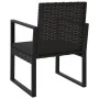 Juego de jardín con cojines 4 piezas ratán sintético negro de vidaXL, Sofás de exterior - Ref: Foro24-319199, Precio: 219,16 ...