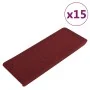 Alfombrilla autoadhesiva de escalera 15 uds rojo 65x24,5x3,5 cm de vidaXL, Alfombrillas para escalones - Ref: Foro24-343480, ...