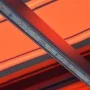 Toldo retráctil manual con LED naranja y marrón 300x250 cm de vidaXL, Toldos - Ref: Foro24-3055223, Precio: 273,38 €, Descuen...