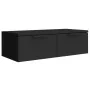 Armario de pared madera de ingeniería negro 68x30x20 cm de vidaXL, Estantes y estanterías - Ref: Foro24-811395, Precio: 65,93...