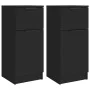 Aparador de madera contrachapada negro 30x30x70 cm de vidaXL, Aparadores - Ref: Foro24-811118, Precio: 110,16 €, Descuento: %