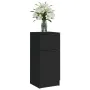 Aparador de madera contrachapada negro 30x30x70 cm de vidaXL, Aparadores - Ref: Foro24-811118, Precio: 110,16 €, Descuento: %