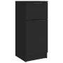 Aparador de madera contrachapada negro 30x30x70 cm de vidaXL, Aparadores - Ref: Foro24-811118, Precio: 110,16 €, Descuento: %