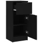 Aparador de madera contrachapada negro 30x30x70 cm de vidaXL, Aparadores - Ref: Foro24-811118, Precio: 110,16 €, Descuento: %