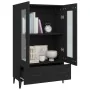 Aparador de madera de ingeniería negro 70x31x115 cm de vidaXL, Aparadores - Ref: Foro24-812556, Precio: 86,26 €, Descuento: %