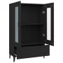 Aparador de madera de ingeniería negro 70x31x115 cm de vidaXL, Aparadores - Ref: Foro24-812556, Precio: 86,26 €, Descuento: %