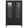 Aparador de madera de ingeniería negro 70x31x115 cm de vidaXL, Aparadores - Ref: Foro24-812556, Precio: 86,26 €, Descuento: %