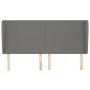Headboard with dark grey fabric ears 163x23x118/128 cm by vidaXL, Headboards and footboards - Ref: Foro24-3117683, Price: 127...