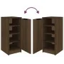 Mueble zapatero madera contrachapada marrón roble 30x35x70 cm de vidaXL, Zapateros y organizadores de calzado - Ref: Foro24-8...