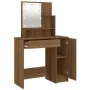 Tocador con LED roble marrón 86,5x35x136 cm de vidaXL, Tocadores para dormitorios - Ref: Foro24-820486, Precio: 97,49 €, Desc...