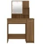 Tocador con LED roble marrón 86,5x35x136 cm de vidaXL, Tocadores para dormitorios - Ref: Foro24-820486, Precio: 97,49 €, Desc...