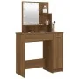 Tocador con LED roble marrón 86,5x35x136 cm de vidaXL, Tocadores para dormitorios - Ref: Foro24-820486, Precio: 97,49 €, Desc...