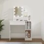 Tocador con LED blanco 86,5x35x136 cm de vidaXL, Tocadores para dormitorios - Ref: Foro24-808810, Precio: 108,19 €, Descuento: %