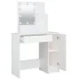 Tocador con LED blanco 86,5x35x136 cm de vidaXL, Tocadores para dormitorios - Ref: Foro24-808810, Precio: 108,19 €, Descuento: %