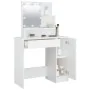 Tocador con LED blanco 86,5x35x136 cm de vidaXL, Tocadores para dormitorios - Ref: Foro24-808810, Precio: 108,19 €, Descuento: %