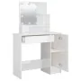 Dressing table with bright white LED 86.5x35x136 cm by vidaXL, Bedroom Dressers - Ref: Foro24-808816, Price: 100,74 €, Discou...