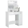 Dressing table with bright white LED 86.5x35x136 cm by vidaXL, Bedroom Dressers - Ref: Foro24-808816, Price: 100,74 €, Discou...