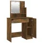 Tocador con LED color roble ahumado 86,5x35x136 cm de vidaXL, Tocadores para dormitorios - Ref: Foro24-820484, Precio: 85,97 ...