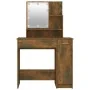 Tocador con LED color roble ahumado 86,5x35x136 cm de vidaXL, Tocadores para dormitorios - Ref: Foro24-820484, Precio: 85,97 ...