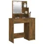 Tocador con LED color roble ahumado 86,5x35x136 cm de vidaXL, Tocadores para dormitorios - Ref: Foro24-820484, Precio: 85,97 ...