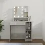 Concrete gray LED dressing table 86.5x35x136 cm by vidaXL, Bedroom Dressers - Ref: Foro24-808814, Price: 100,53 €, Discount: %