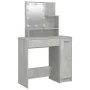 Concrete gray LED dressing table 86.5x35x136 cm by vidaXL, Bedroom Dressers - Ref: Foro24-808814, Price: 100,53 €, Discount: %