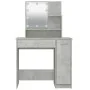 Concrete gray LED dressing table 86.5x35x136 cm by vidaXL, Bedroom Dressers - Ref: Foro24-808814, Price: 100,53 €, Discount: %