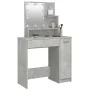 Concrete gray LED dressing table 86.5x35x136 cm by vidaXL, Bedroom Dressers - Ref: Foro24-808814, Price: 100,53 €, Discount: %