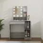 Tocador con LED gris sonoma 86,5x35x136 cm de vidaXL, Tocadores para dormitorios - Ref: Foro24-820485, Precio: 94,62 €, Descu...