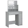 Tocador con LED gris sonoma 86,5x35x136 cm de vidaXL, Tocadores para dormitorios - Ref: Foro24-820485, Precio: 94,62 €, Descu...