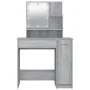 Tocador con LED gris sonoma 86,5x35x136 cm de vidaXL, Tocadores para dormitorios - Ref: Foro24-820485, Precio: 94,62 €, Descu...