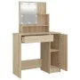 Tocador con LED color roble Sonoma 86,5x35x136 cm de vidaXL, Tocadores para dormitorios - Ref: Foro24-808813, Precio: 116,86 ...