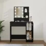 Tocador con LED negro 86,5x35x136 cm de vidaXL, Tocadores para dormitorios - Ref: Foro24-808811, Precio: 89,73 €, Descuento: %