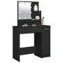 Tocador con LED negro 86,5x35x136 cm de vidaXL, Tocadores para dormitorios - Ref: Foro24-808811, Precio: 89,73 €, Descuento: %