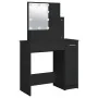 Tocador con LED negro 86,5x35x136 cm de vidaXL, Tocadores para dormitorios - Ref: Foro24-808811, Precio: 89,73 €, Descuento: %