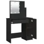 Dressing table with LED black 86.5x35x136 cm by vidaXL, Bedroom Dressers - Ref: Foro24-808811, Price: 89,73 €, Discount: %