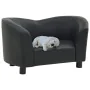 Sofá para perros cuero sintético negro 67x41x39 cm de vidaXL, Camas para perros - Ref: Foro24-170946, Precio: 95,11 €, Descue...