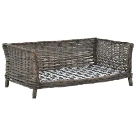 Cesta para perros con cojín sauce natural gris 90x54x35 cm de vidaXL, Camas para perros - Ref: Foro24-170776, Precio: 120,99 ...