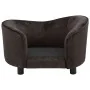 Sofá para perro felpa marrón 69x49x40 cm de vidaXL, Camas para perros - Ref: Foro24-170942, Precio: 112,08 €, Descuento: %