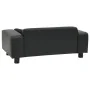 Sofá para perros felpa y cuero sintético negra 81x43x31 cm de vidaXL, Camas para perros - Ref: Foro24-170954, Precio: 81,38 €...