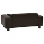 Sofá para perros felpa y cuero sintético marrón 81x43x31 cm de vidaXL, Camas para perros - Ref: Foro24-170955, Precio: 85,51 ...