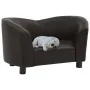 Sofá para perros cuero sintético marrón 67x41x39 cm de vidaXL, Camas para perros - Ref: Foro24-170947, Precio: 77,65 €, Descu...